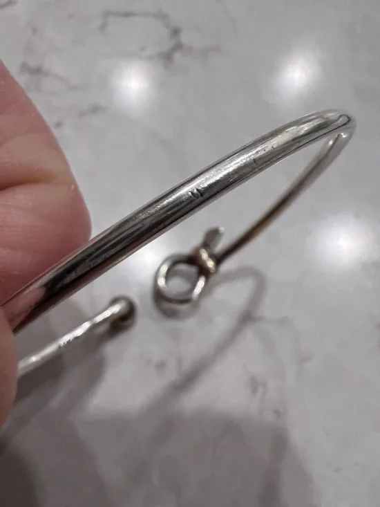 Eden Hand Arts two tone silver and 14k fish bracelet - Picture 8 of 14